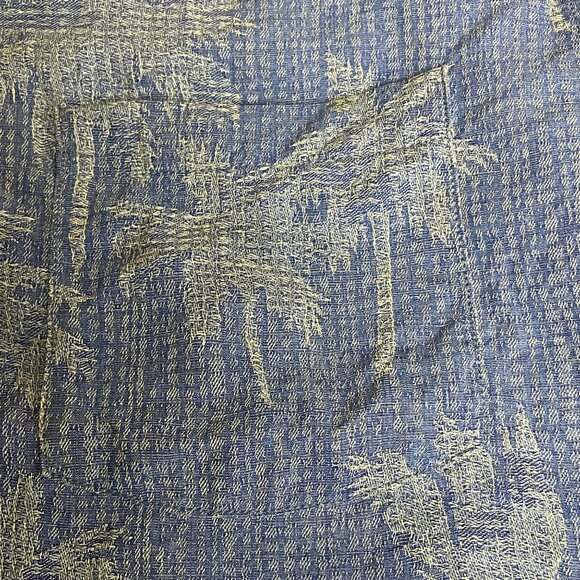 Tommy Bahama Silk Palm Tree Button Down Shirt Blue Sz XL Vacation Resort - Picture 4 of 7